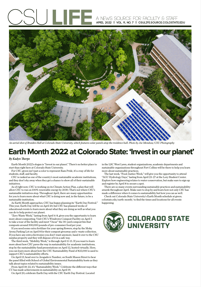 CSU Life Front Page