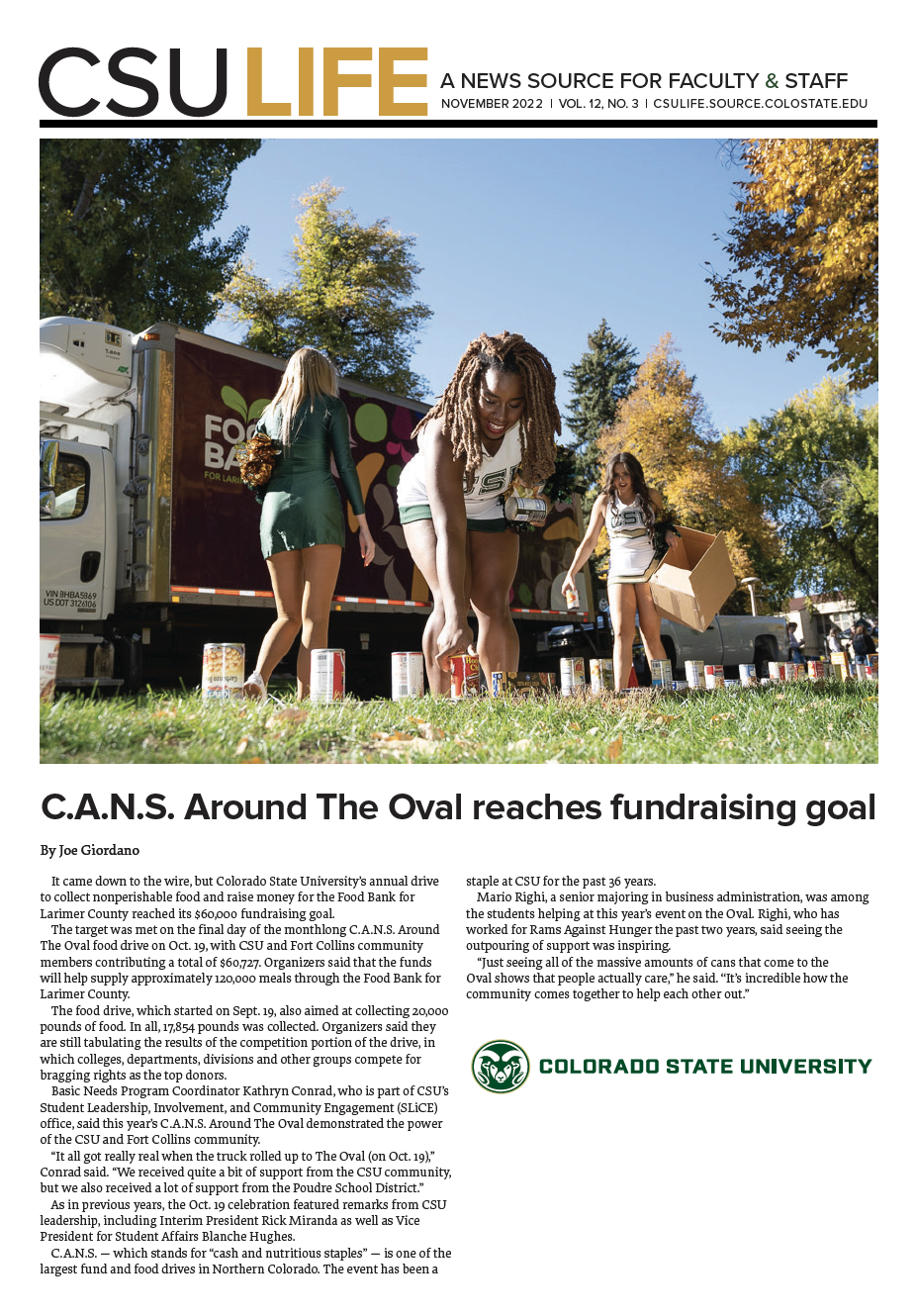 CSU Life Front Page